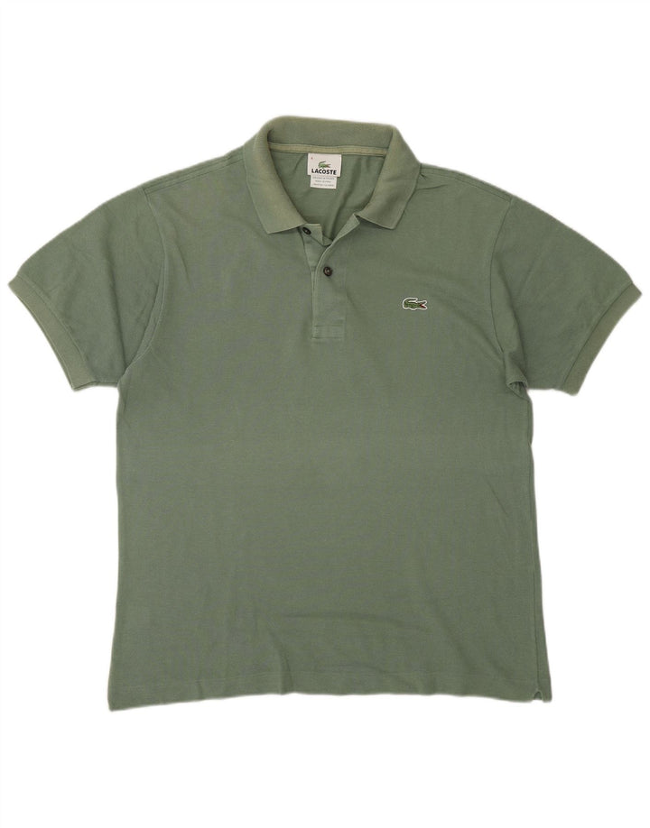 Ανδρικό μπλουζάκι πόλο Lacoste, Μέγεθος 4, Μεσαίο πράσινο βαμβακερό