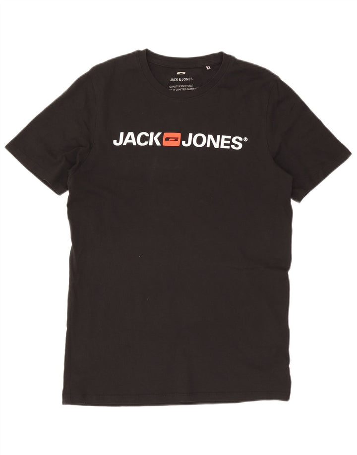 Ανδρικό γραφικό μπλουζάκι Jack & Jones Top Large Μαύρο