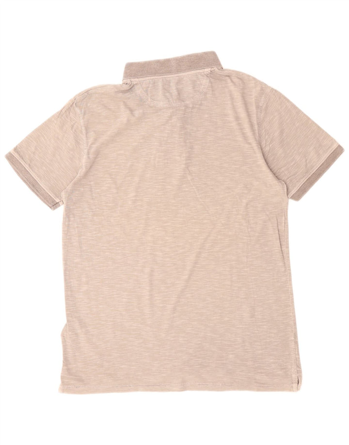 TIMBERLAND Ανδρικό πουκάμισο πόλο με λεπτή εφαρμογή, βαμβακερό μεσαίο γκρι