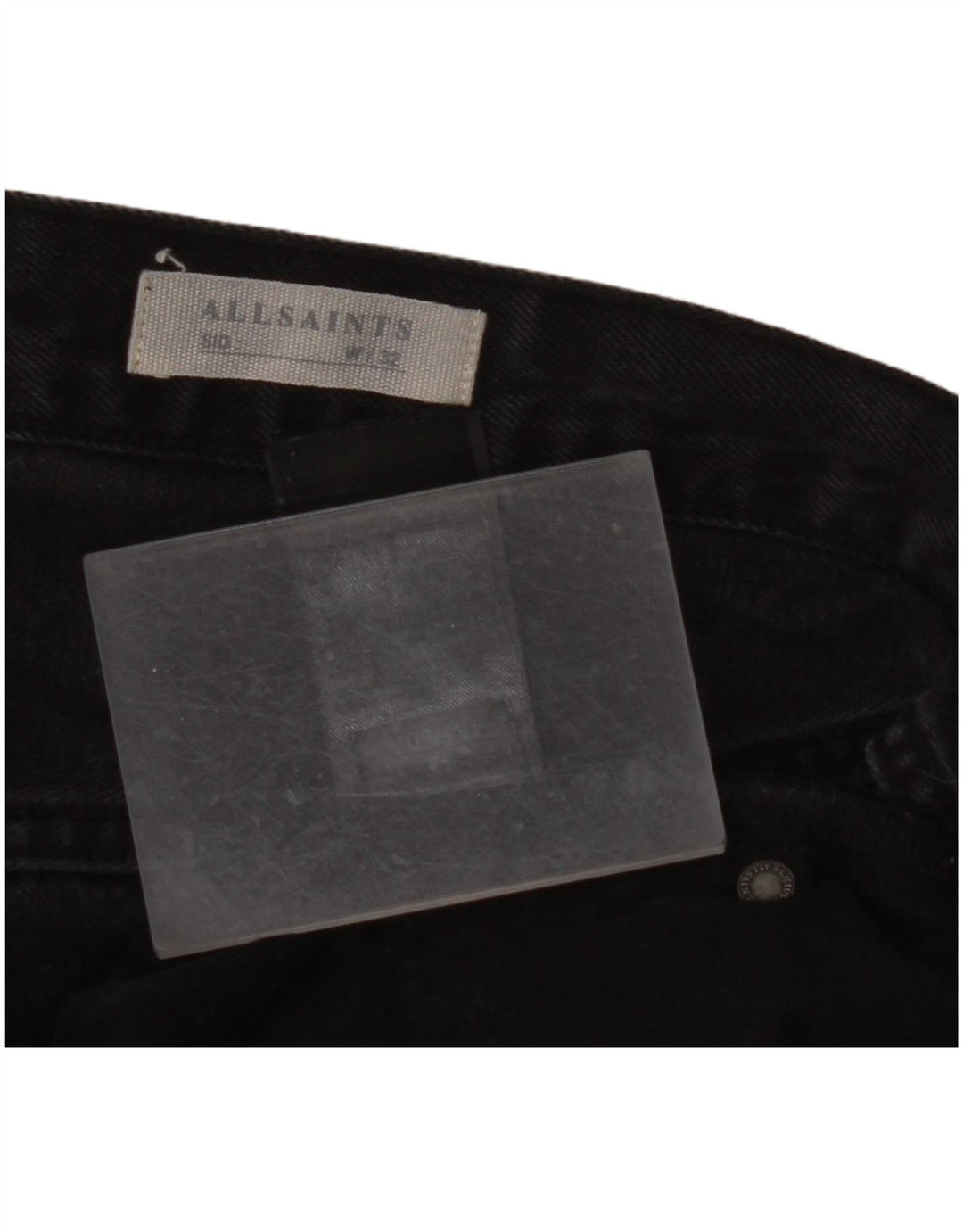 ALL SAINTS Ανδρικό Sid Straight Jeans W32 L26 Μαύρο βαμβακερό