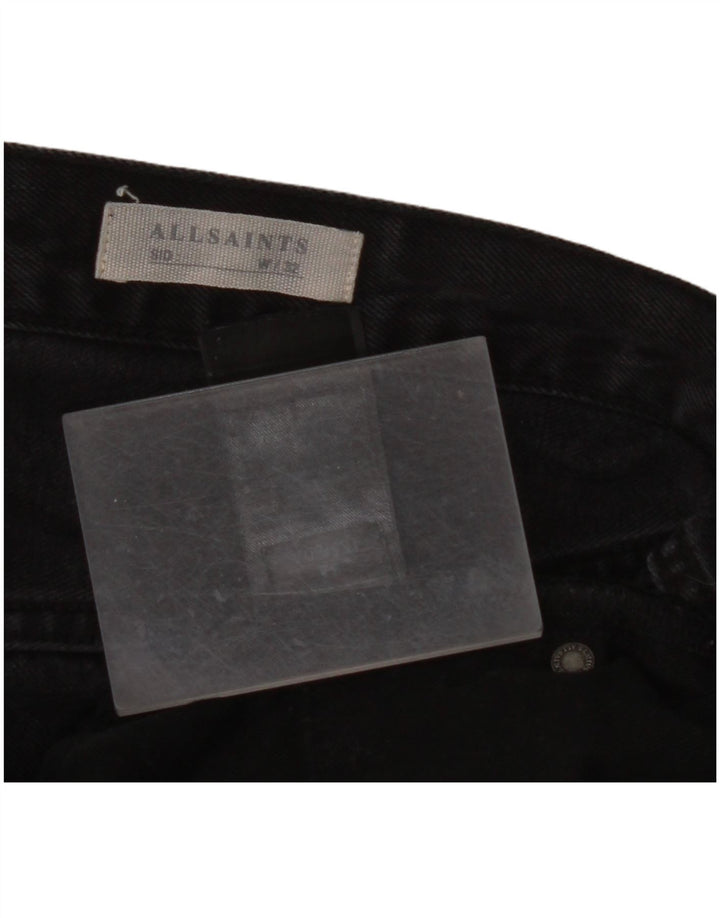 ALL SAINTS Ανδρικό Sid Straight Jeans W32 L26 Μαύρο βαμβακερό