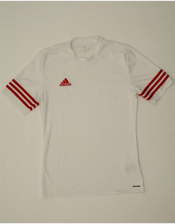 ADIDAS Mens Climalite T-Shirt Top Small White Polyester Vintage Adidas and Second-Hand Adidas from Messina Hembry 