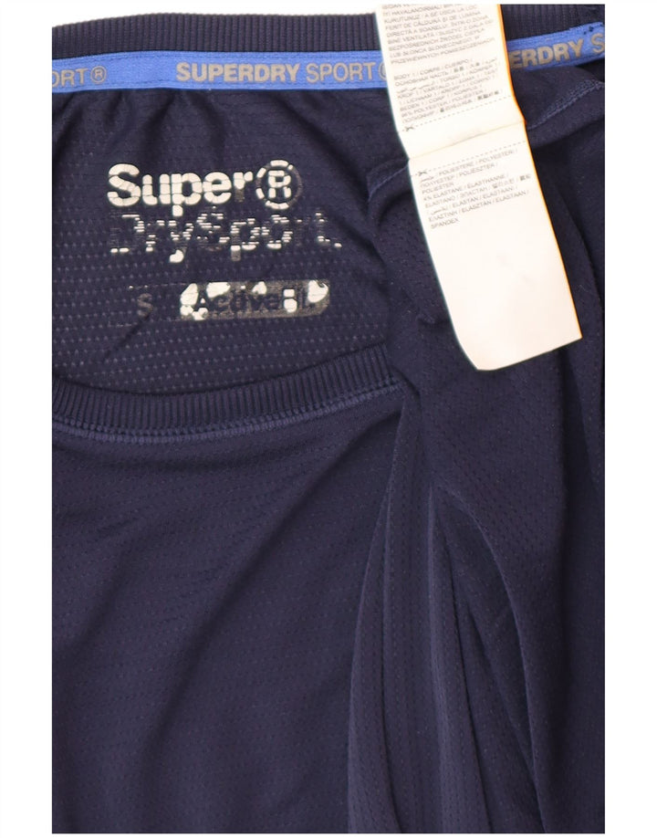 Ανδρικό γραφικό μπλουζάκι SUPERDRY Top Small Navy Blue Polyester