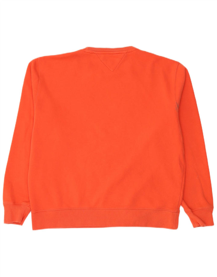 TOMMY HILFIGER Ανδρικό Φούτερ Jumper 2XL Πορτοκαλί Βαμβακερό