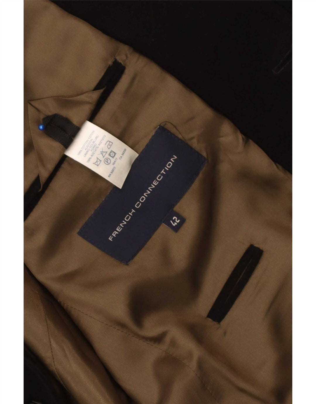 Γαλλικό Connection Ανδρικό Μπουφάν Blazer UK 42 XL Μαύρο βαμβακερό