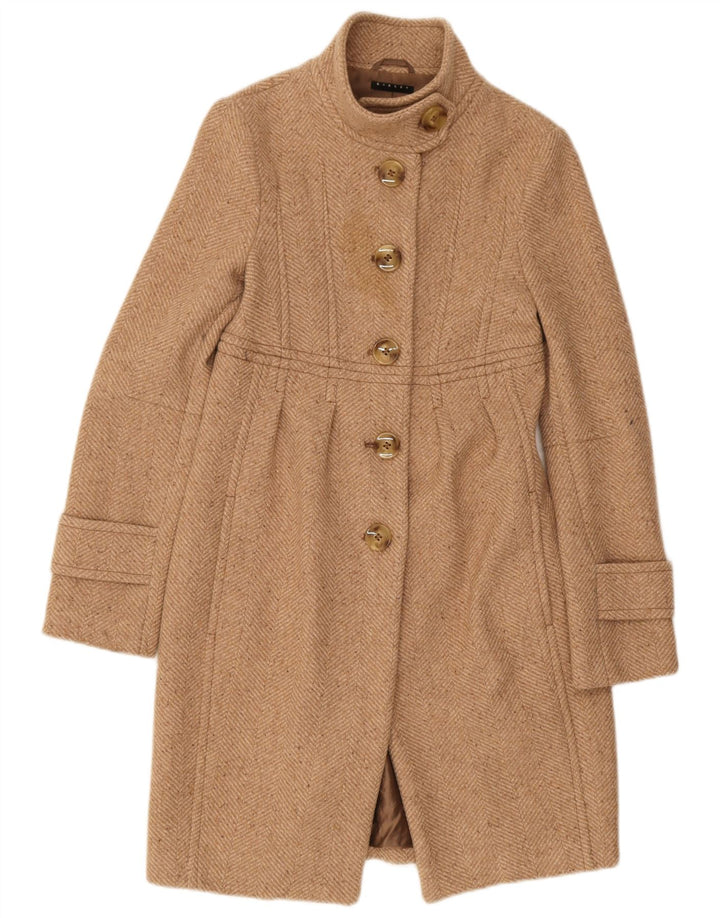 Γυναικείο Πανωφόρι Sisley IT 40 Small Beige από ψαροκόκκαλο Πολυεστέρας