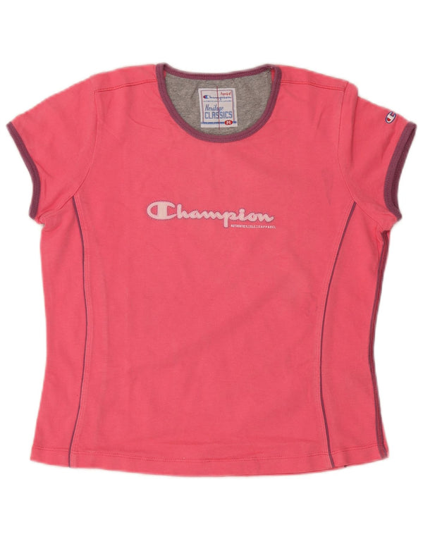 Champion Womens Heritage Classics Graphic T-shirt Top 12 Medium Pink