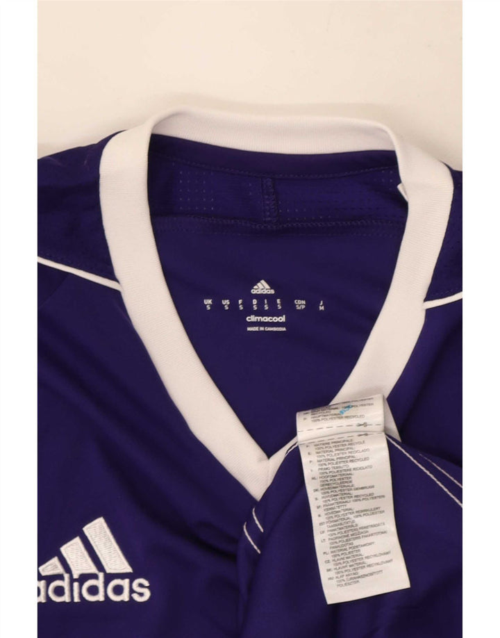 Adidas Ανδρικό T-Shirt Climacool Top Small Purple Polyester