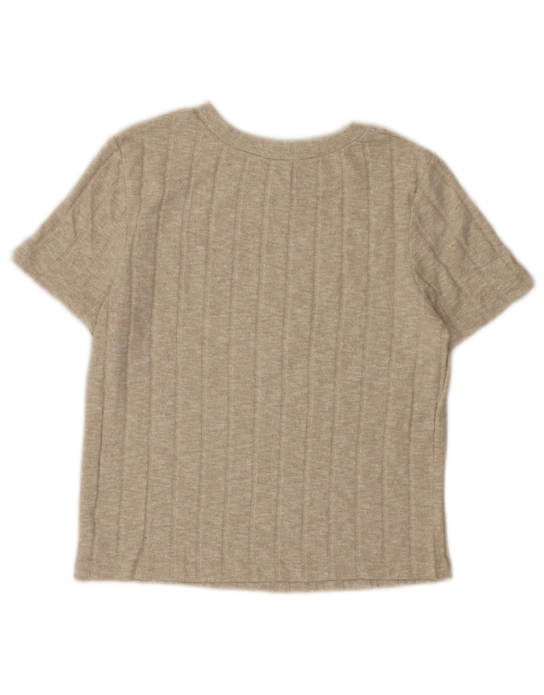 Zara Γυναικείο T-Shirt Top UK 10 Small Beige