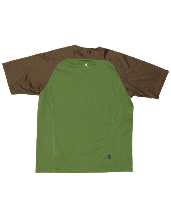 Ανδρικό T-Shirt North Face Top Large Green Colourblock Πολυεστέρας