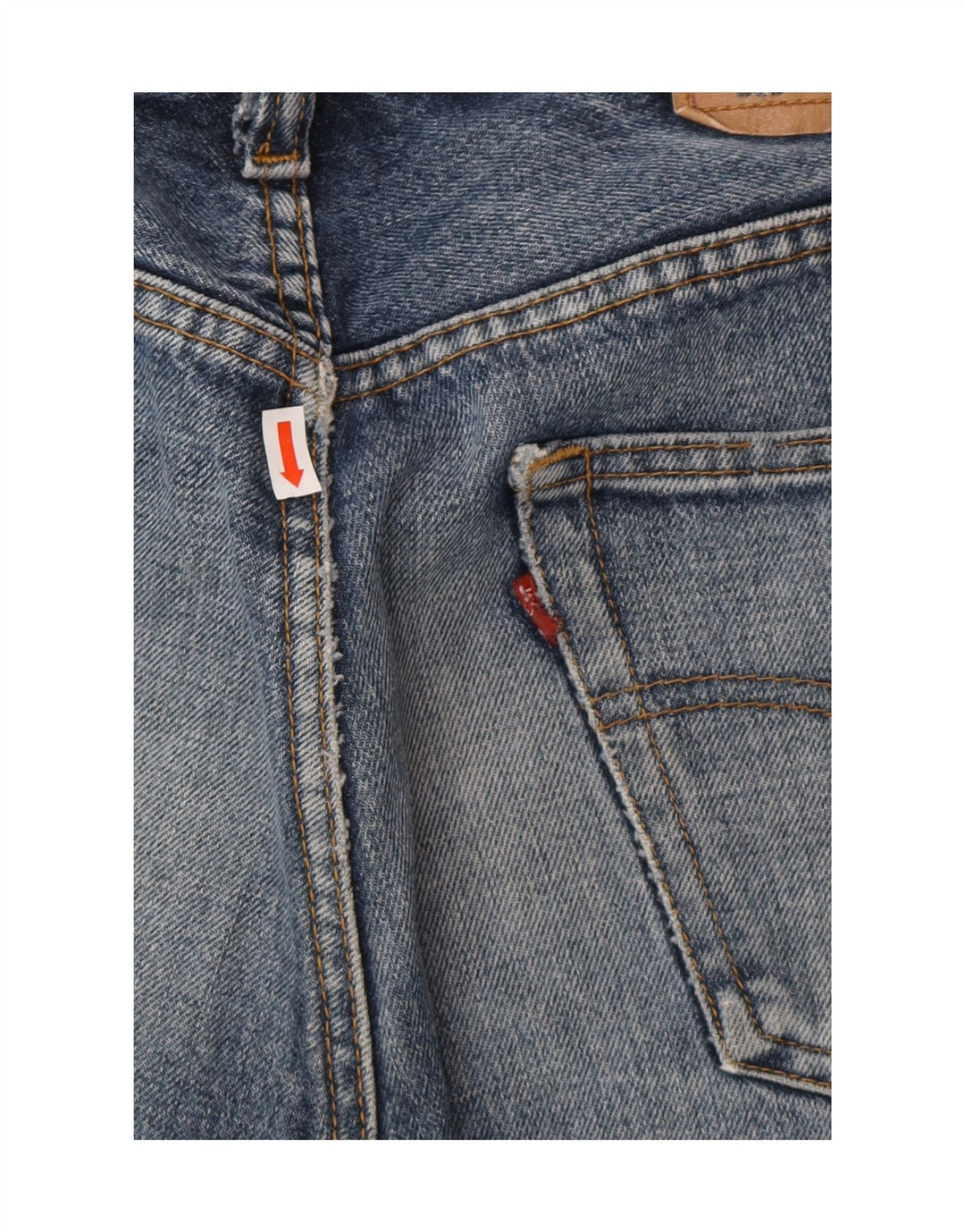 Ανδρικό τζιν σορτς LEVI'S 501 W34 μεγάλο μπλε βαμβακερό