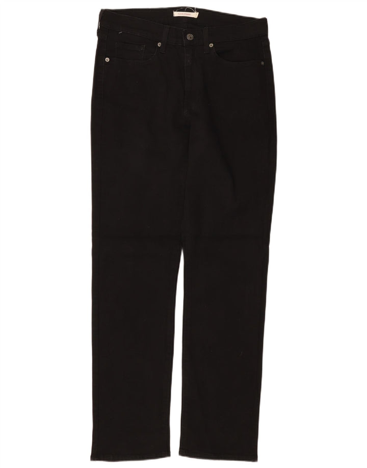 Γυναικείο τζιν LEVI'S Classic Straight W29 L32 Μαύρο βαμβακερό