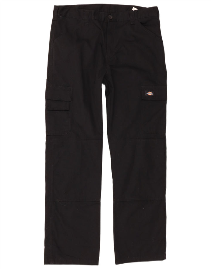 Ανδρικό ίσιο παντελόνι Cargo Dickies W34 L32 Μαύρο πολυεστέρα