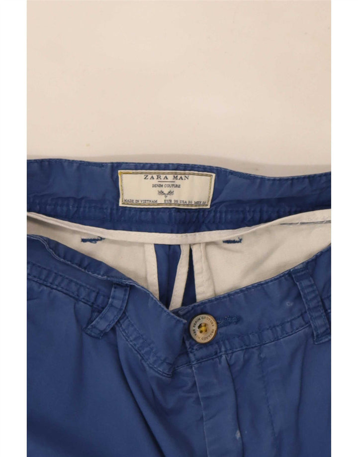 Zara Ανδρικό σορτς Chino EU 38 Small W30 Blue