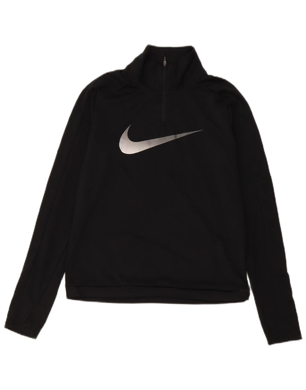 Γυναικεία φόρμα πουλόβερ με φερμουάρ Nike Dri Fit Top 10 Small Black