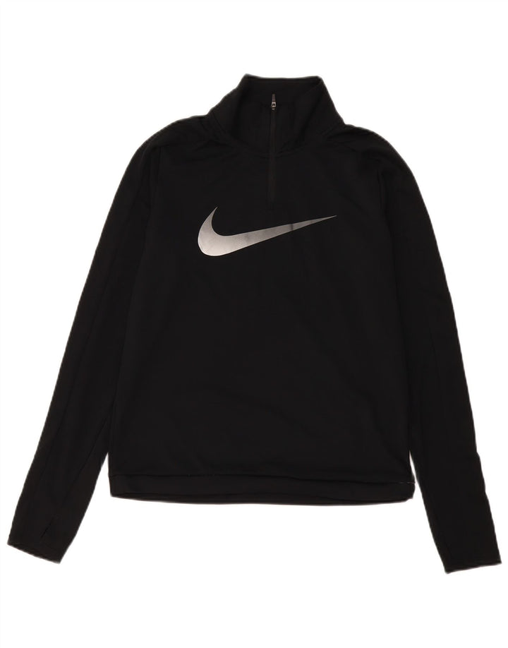 Γυναικεία φόρμα πουλόβερ με φερμουάρ Nike Dri Fit Top 10 Small Black