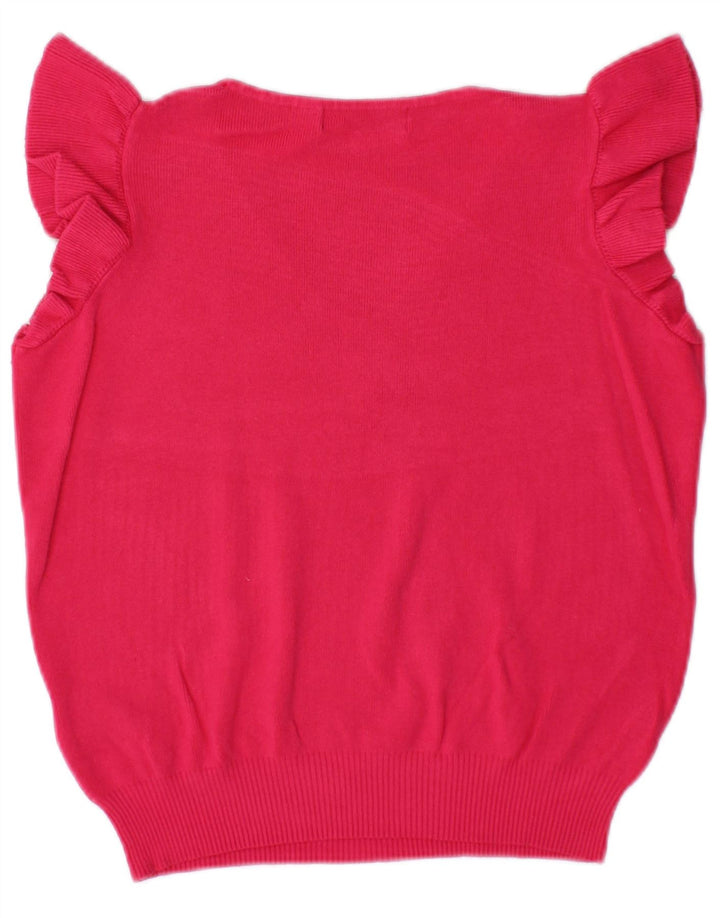 Marks & Spencer Womens Oversized Crop Vest Tank Top 10 Small Pink