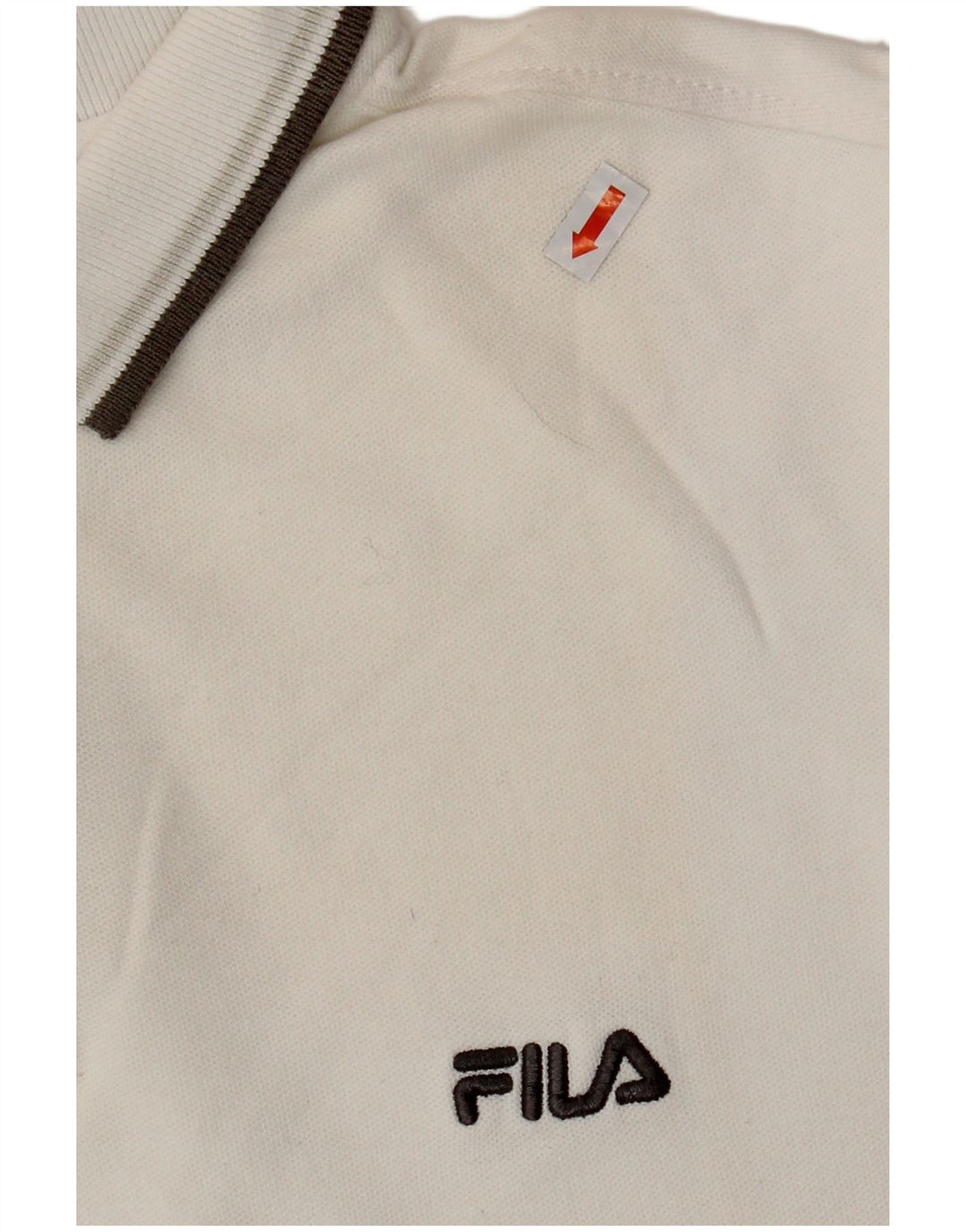 Ανδρικό πουκάμισο πόλο FILA μεγάλο λευκό