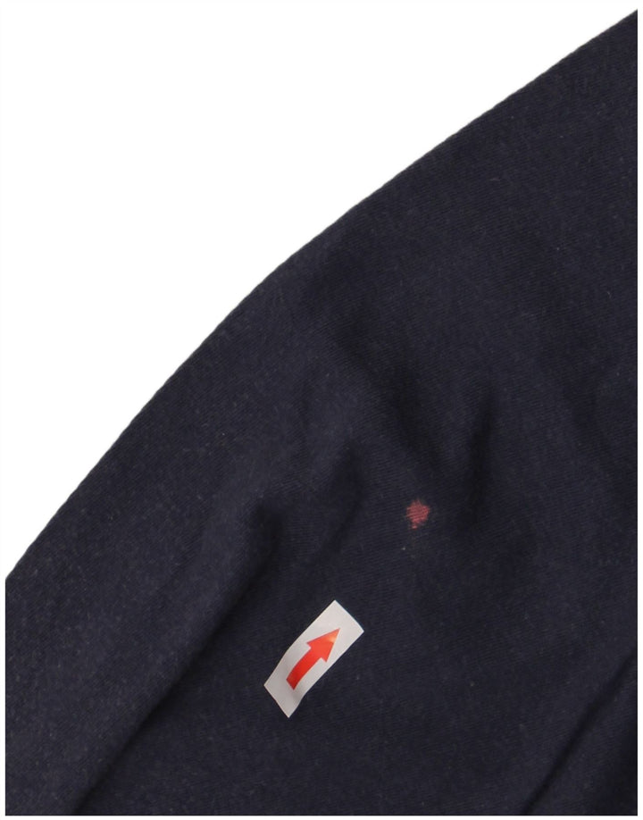 Ανδρικό γραφικό T-Shirt Adidas Top από μεσαίο μπλε ναυτικό βαμβακερό