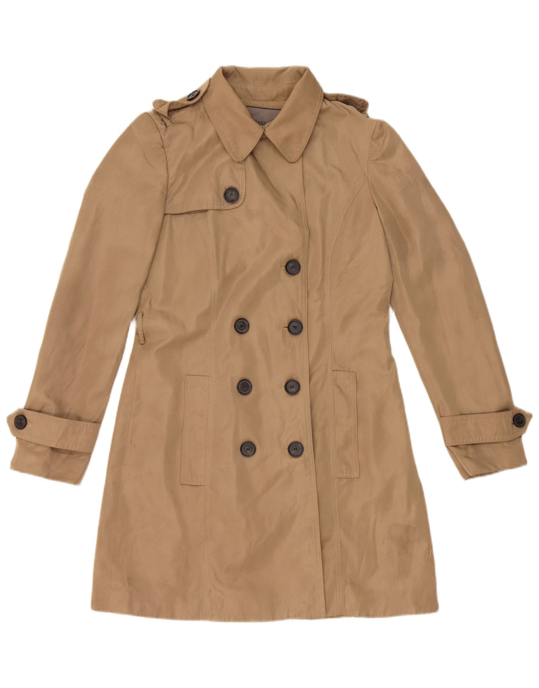 Zara Γυναικεία καμπαρντίνα UK 14 Medium Beige Polyester