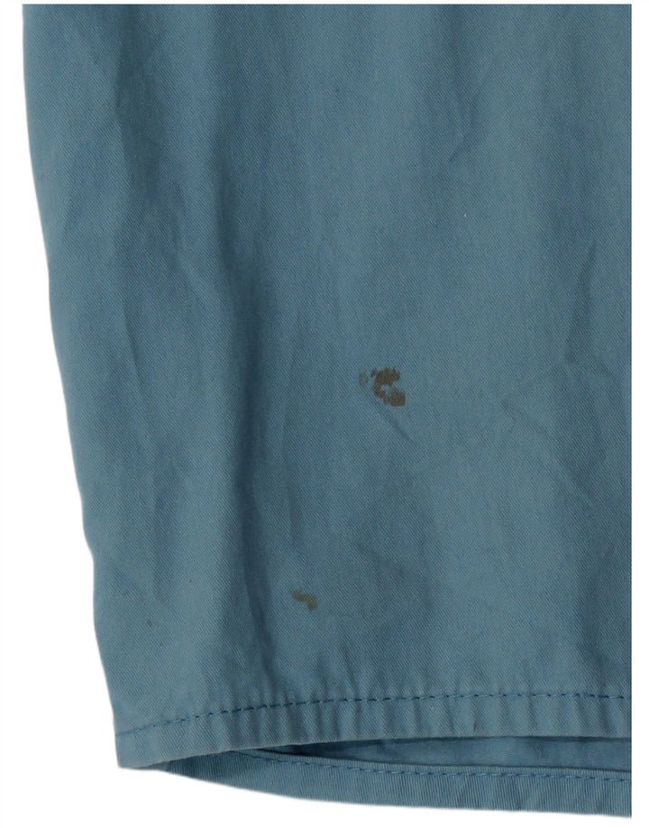 Ανδρικό κοντομάνικο πουκάμισο Wrangler XL Μπλε βαμβακερό