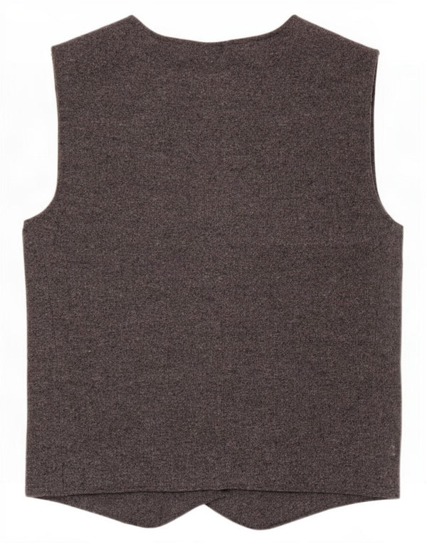 Zara Γυναικείο πλεκτό γιλέκο UK 12 Medium Grey Polyester
