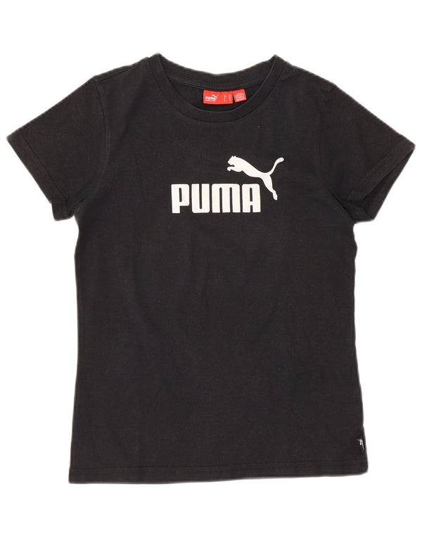 Γυναικείο γραφικό T-Shirt Puma Top UK 8 Small Black
