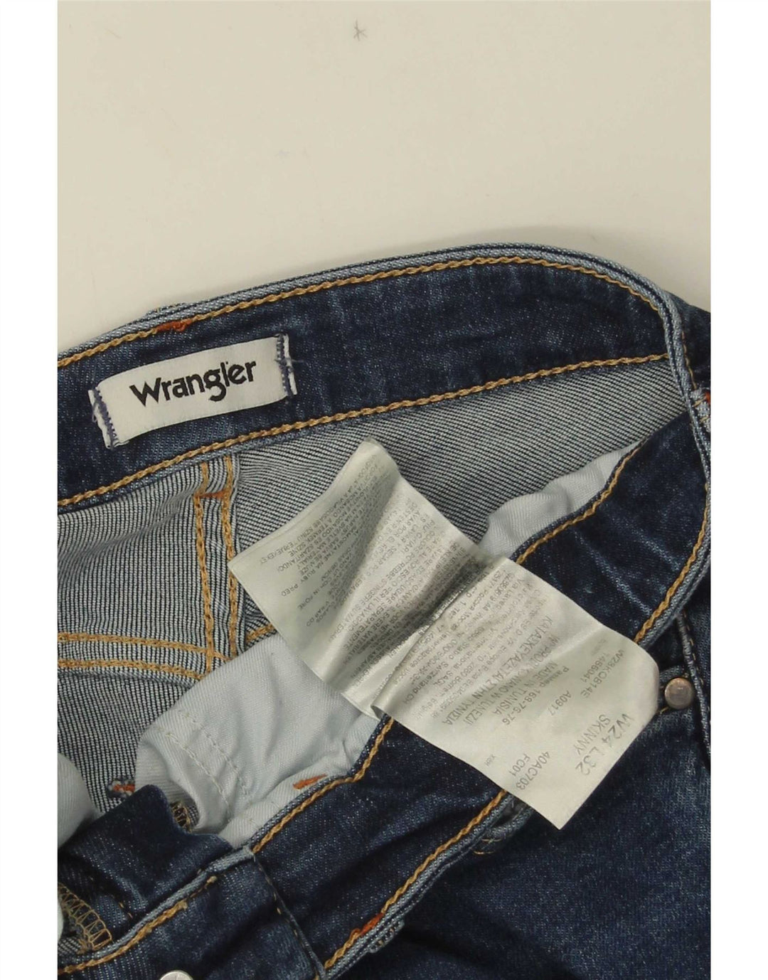 Wrangler Γυναικείο Skinny Τζιν W24 L32 Μπλε