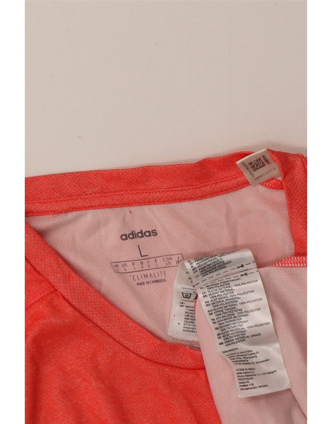 Ανδρικό T-Shirt Adidas Climalite Top Large Red Polyester