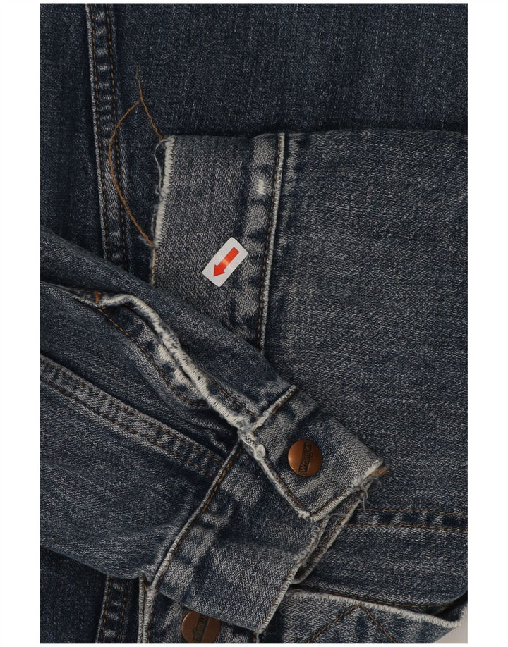 Wrangler Γυναικείο Τζιν Μπουφάν UK 14 Μεσαίο Μπλε Βαμβακερό