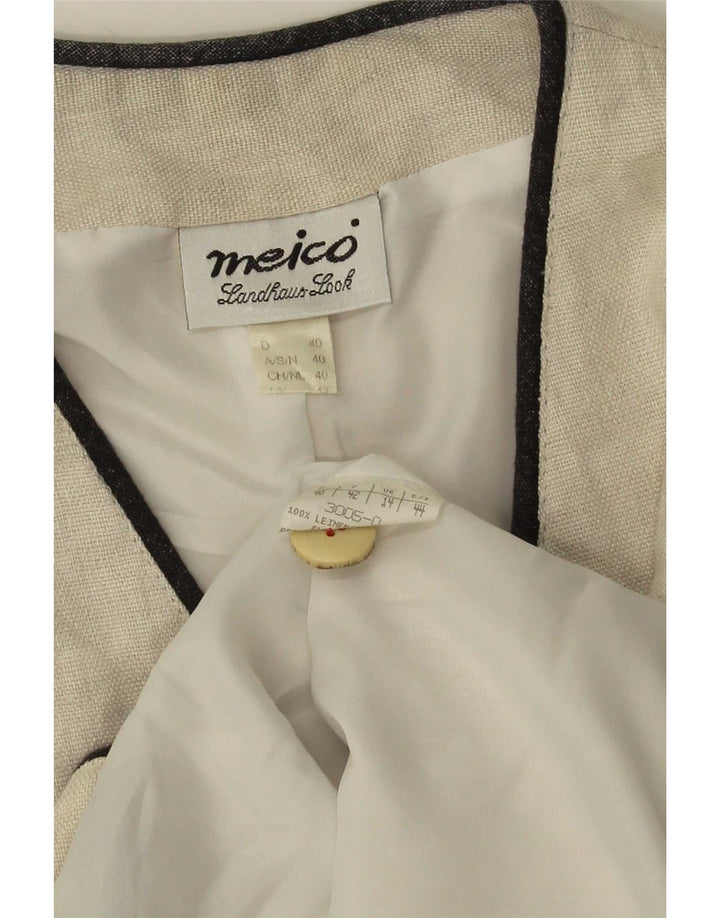 Γυναικείο Γιλέκο Meico UK 14 Medium White Λινά