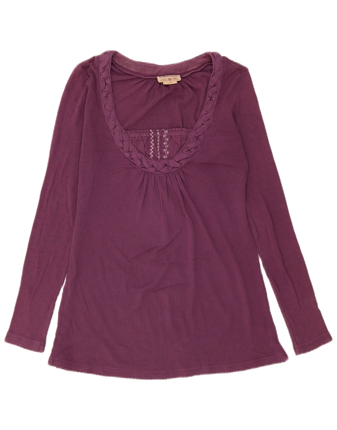Γυναικείο τοπ Marlboro Classics Μακρυμάνικο UK 14 Large Purple