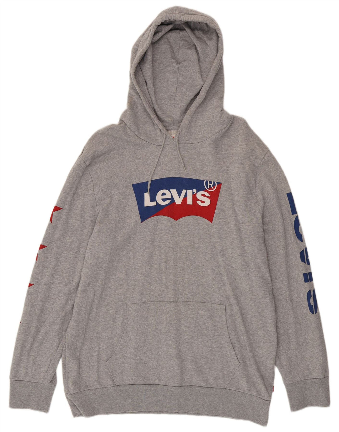 Ανδρικό γραφικό κουκούλα LEVI'S Jumper XL Γκρι βαμβακερό
