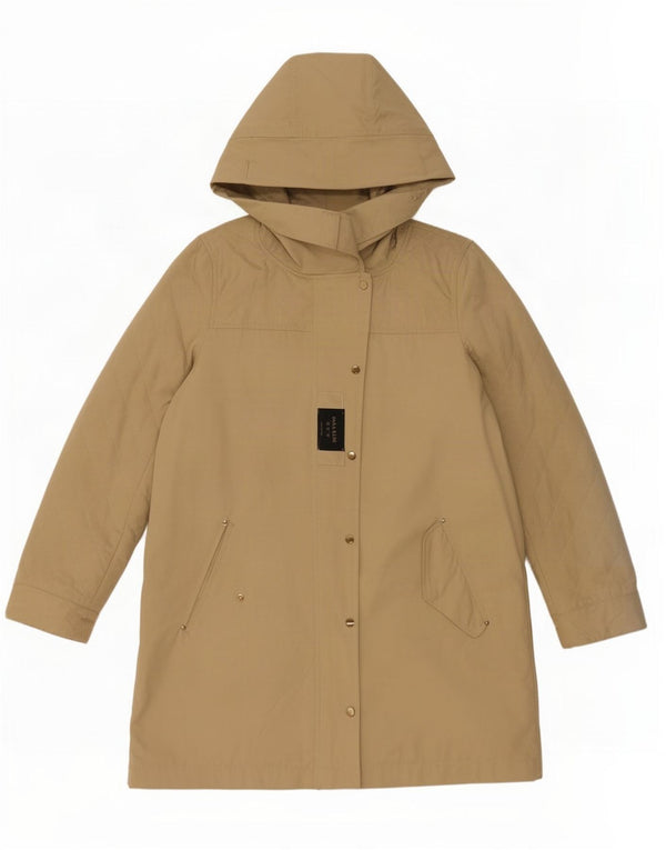 Zara Γυναικείο Αδιάβροχο με κουκούλα UK 14 Medium Khaki Polyester
