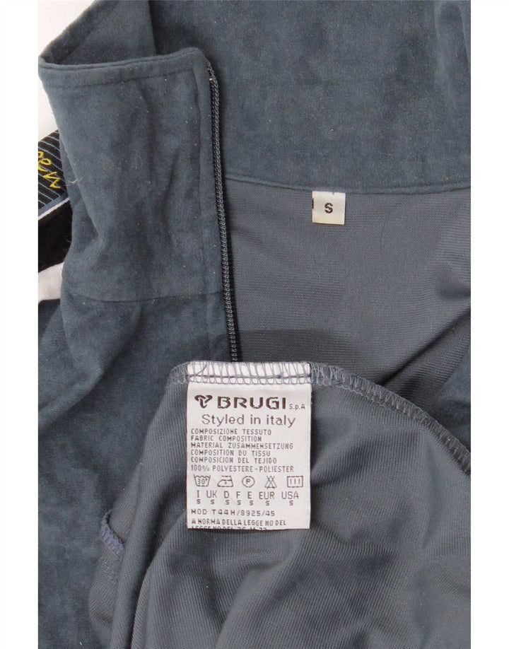 Brugi Ανδρική φόρμα φόρμας με γραφικό βελούδο Top Jacket Small Grey Colourblock