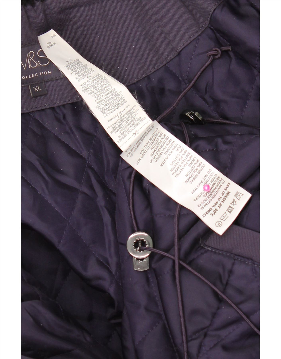 Marks & Spencer Γυναικείο παλτό UK 18 XL Purple Polyamide