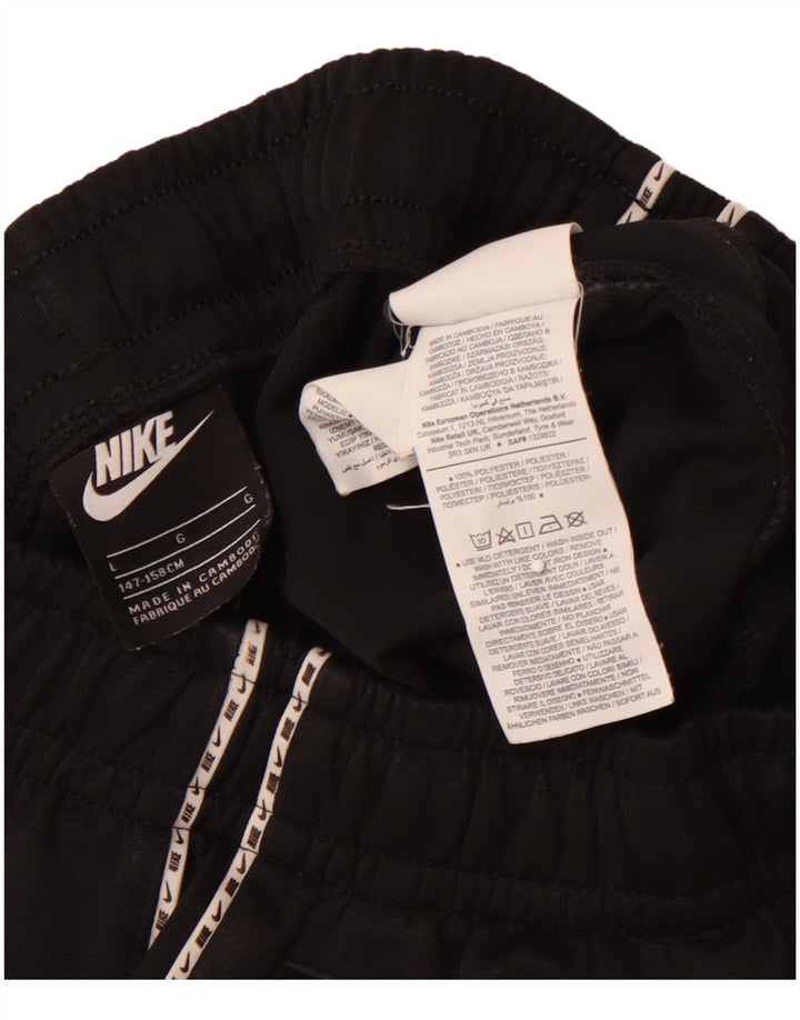 Γραφικό αθλητικό σορτς NIKE για αγόρια 12-13 ετών μεγάλο μαύρο πολυεστέρα