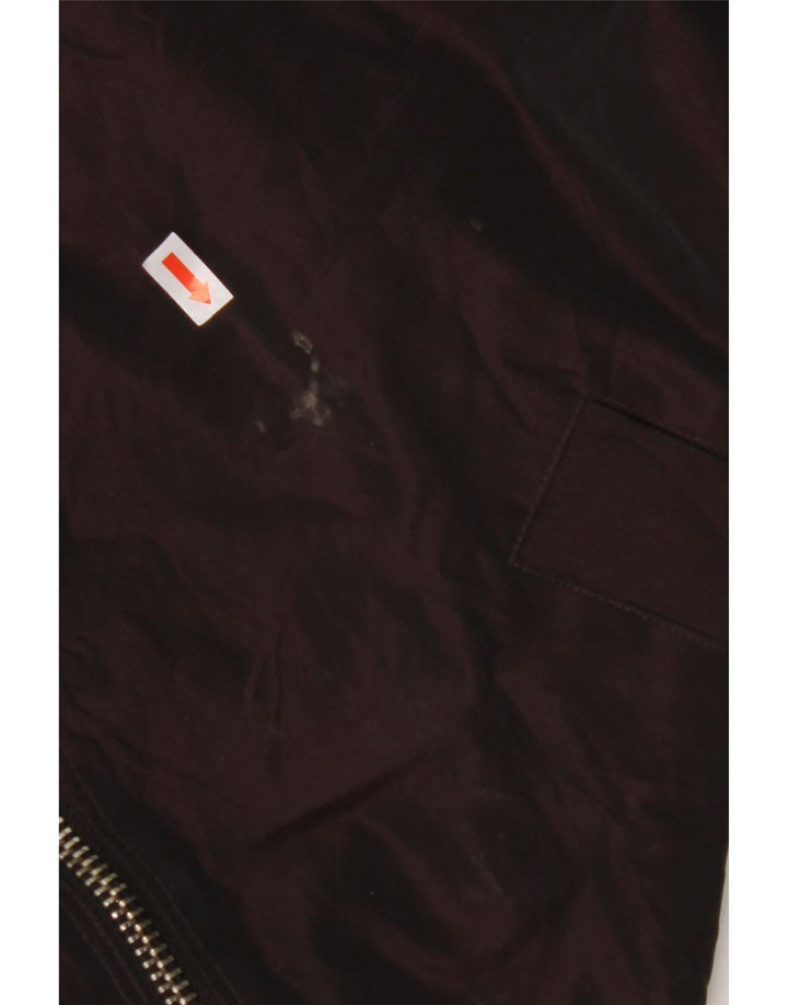 CALVIN KLEIN Γυναικείο μπουφάν με κουκούλα μεγάλου μεγέθους UK 14 Medium Burgundy