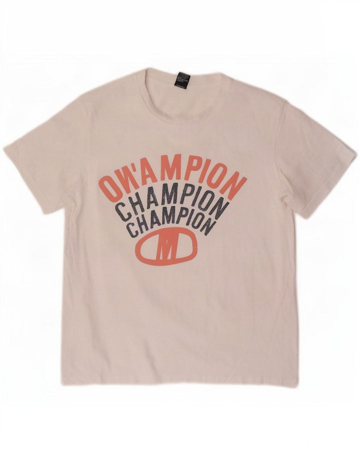 Ανδρικό T-Shirt Champion Graphic Top Medium White