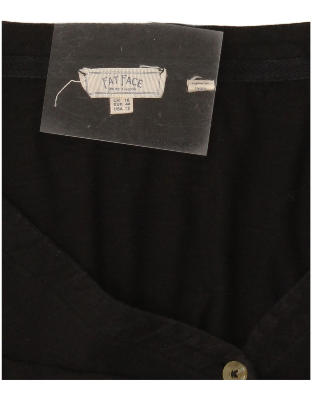 FAT FACE Γυναικείο πουκάμισο Μπλούζα UK 16 Large Μαύρο