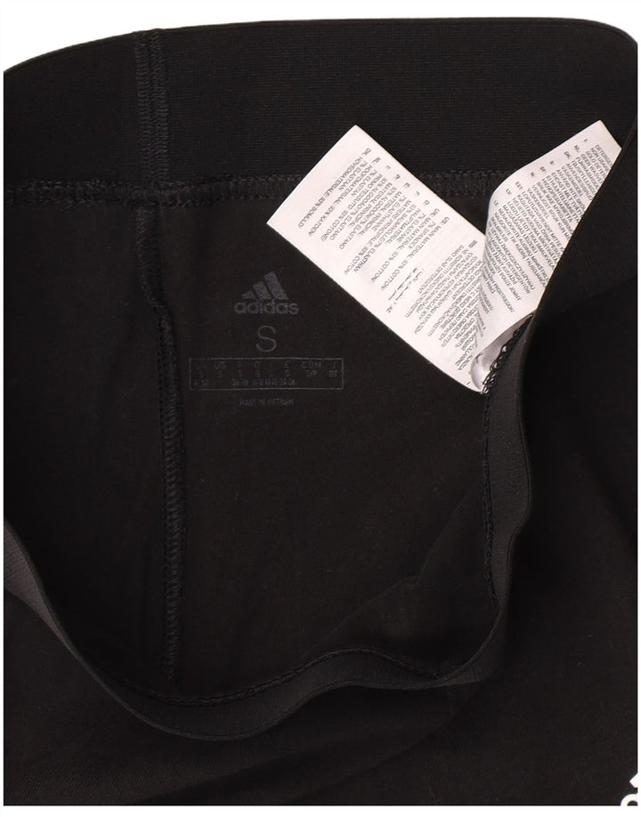 Γυναικείο κολάν Adidas UK 8/10 Μικρό μαύρο βαμβακερό