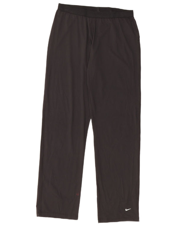 NIKE Womens Tracksuit Trousers US 8/10 Medium  Black Nylon