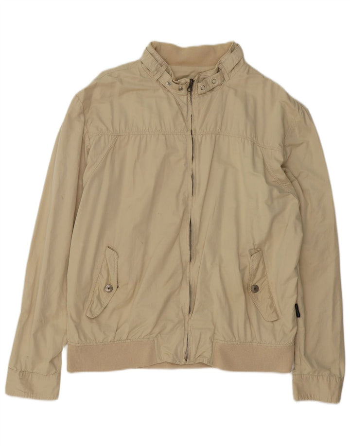 Sergio Tacchini Ανδρικό Bomber Jacket UK 44 2XL Beige Cotton