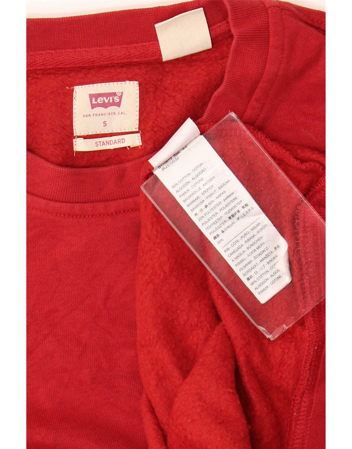 Ανδρικό φούτερ Levi's κανονικό πουκάμισο, μικρό κόκκινο βαμβακερό