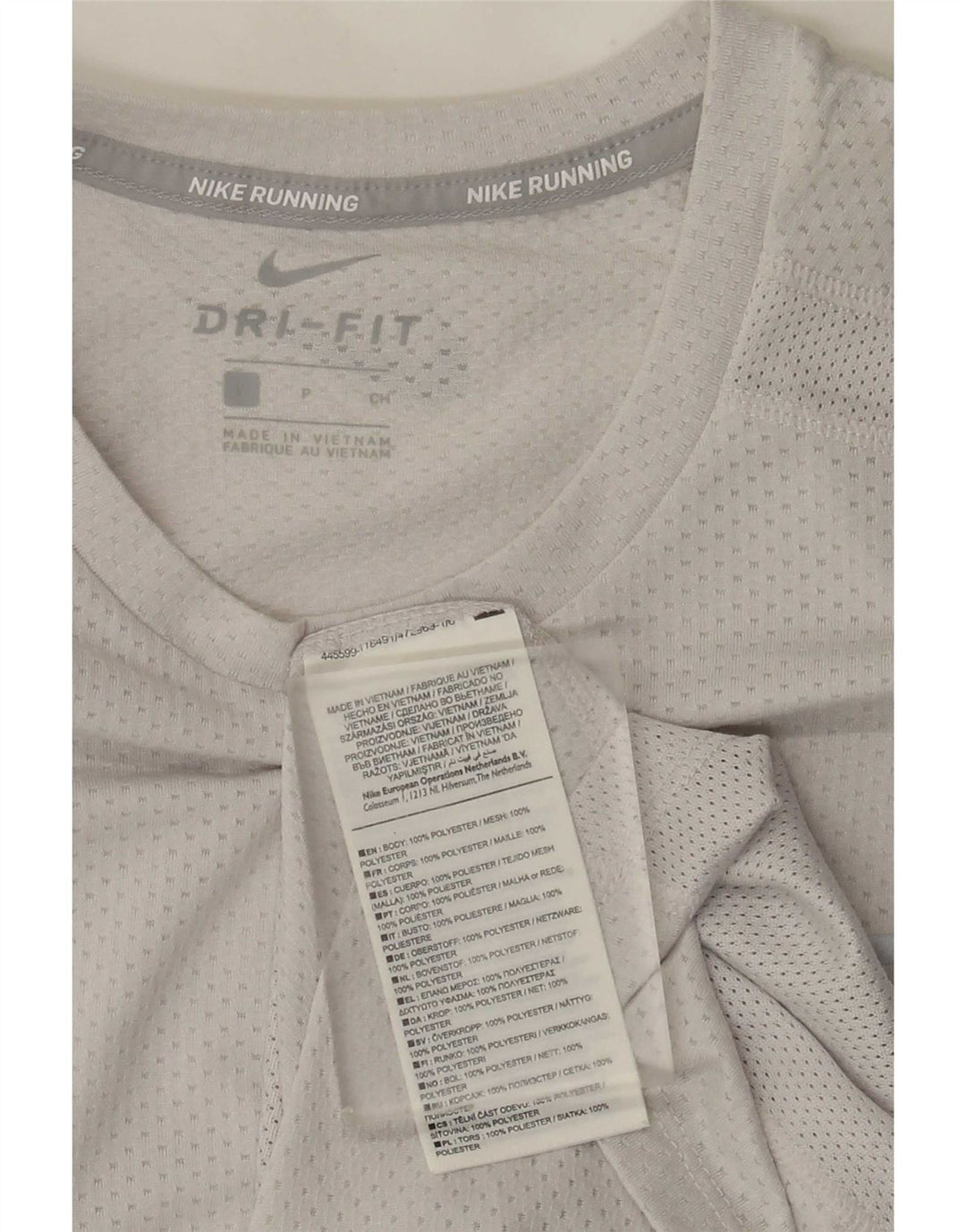 Ανδρικό μπλουζάκι Nike Dri Fit T-shirt από μικρό γκρι πολυεστέρα
