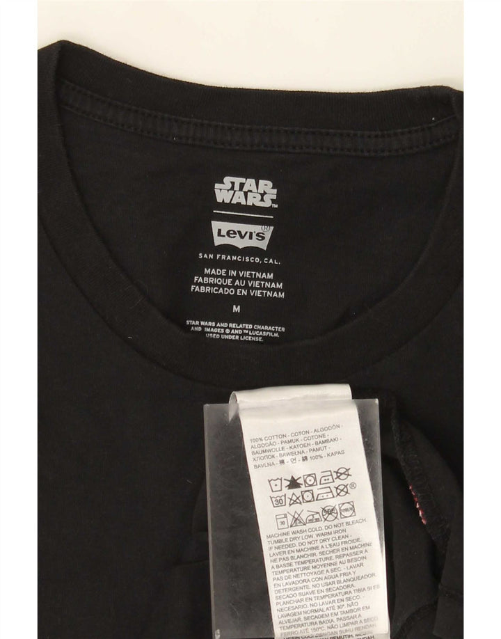 Ανδρικό γραφικό T-Shirt Levi's Top Μεσαίο μαύρο βαμβακερό