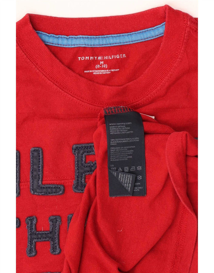 Tommy Hilfiger Boys Graphic Top Μακρύ μανίκι 8-9 ετών Μεσαίο κόκκινο
