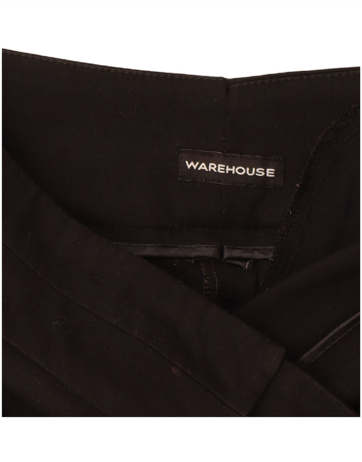 Warehouse Γυναικεία Casual Παντελόνια UK 10 Small W28 L30 Black Polyester