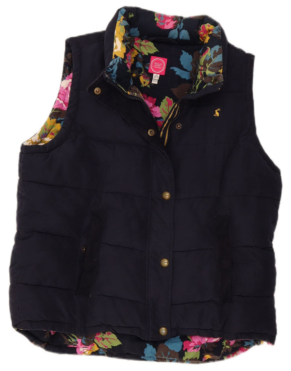 Joules Γυναικεία padded Gilet UK 18 XL Navy Blue Polyester