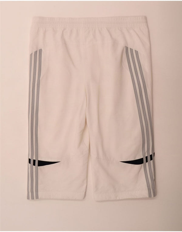 Ανδρικό σορτς βερμούδας Adidas με μεσαίο λευκό χρώμα πολυεστέρα